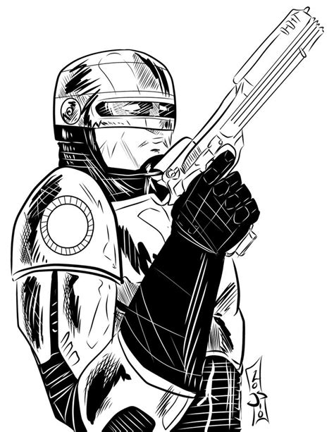 Robocop Coloring Pages Coloring Pages
