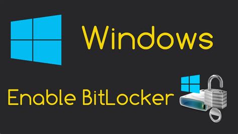 Enable Bitlocker Drive Encryption Windows 88110 Setup Youtube