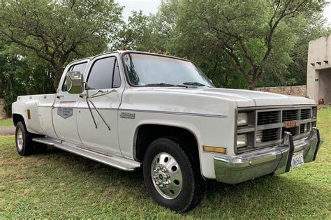 No Reserve 1984 Gmc 3500 Sierra Classic Crew Cab Dually For Sale On