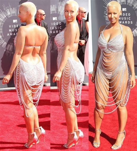Vma S Worst Dressed Amber Rose In G String And Silver Sandals