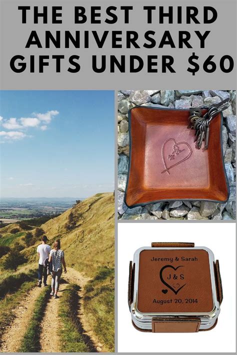 Why not present him with a leather holdall engraved with his initials for when you go on your romantic break? 3rd Wedding Anniversary Gifts for Her Under $60 | Third ...