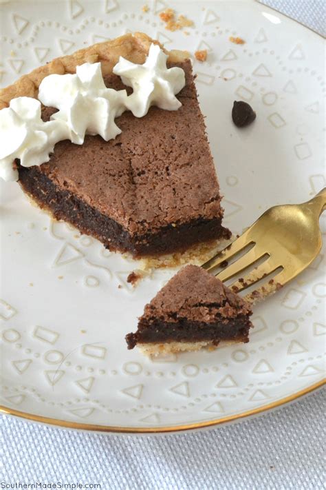 Old Fashioned Chocolate Fudge Pie Southern Made Simple Recipe Fudge Pie Chocolate Pie