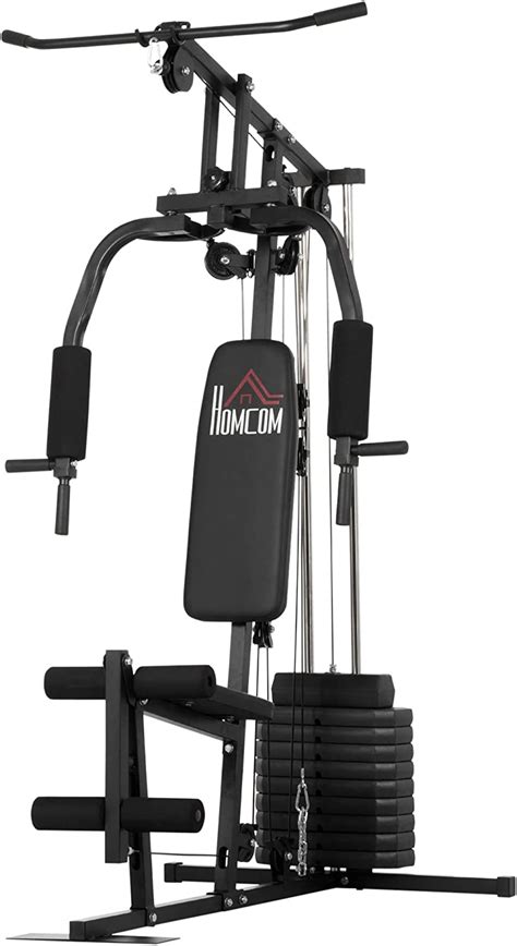 Homcom Multi Gym With Weights Multifunction Home Gym Machine With 45kg