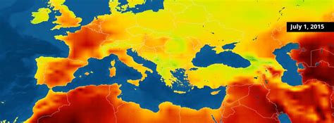 Intense Heat Wave Spreading Through Europe Temperatures Rising Above