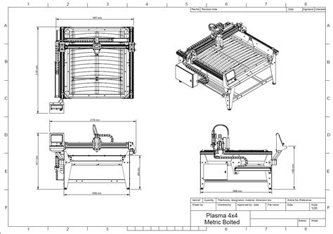 1250mm X 1250mm 4x4 Feet Cnc Plasma Table Diy Plans