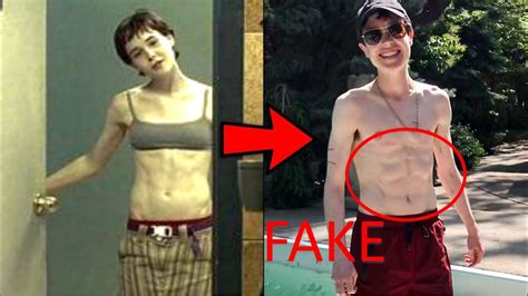 ellen page s fake abs are stunning and brave youtube