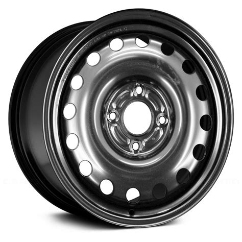 Replace Ford Fiesta 2011 15x6 16 Hole Black Steel Factory Wheel