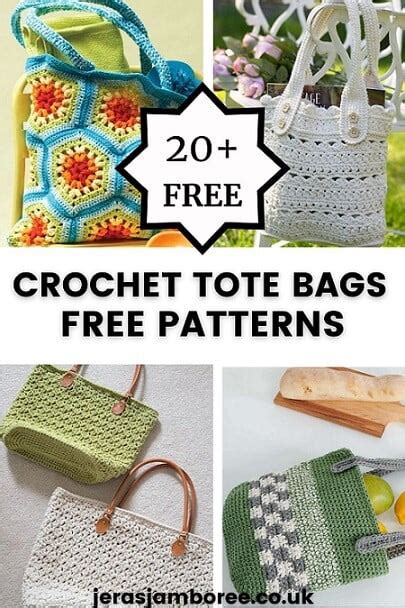 20 Free Crochet Tote Bag Patterns Add Style To Your Everyday Life