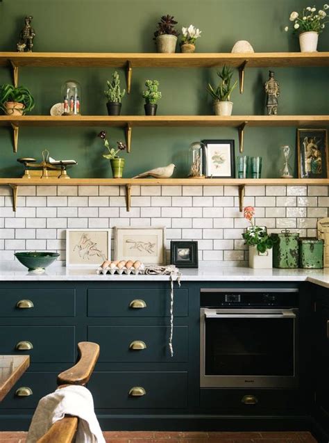 25 Chic And Lively Green Kitchens Shelterness