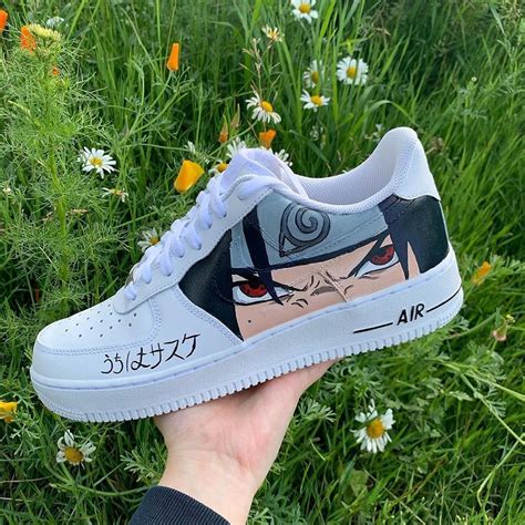 Painted the other side of the air force 1s with itachi for emily ghoul. Custom Naruto Shoes For Naruto And Sasuke Air Force 1 ...