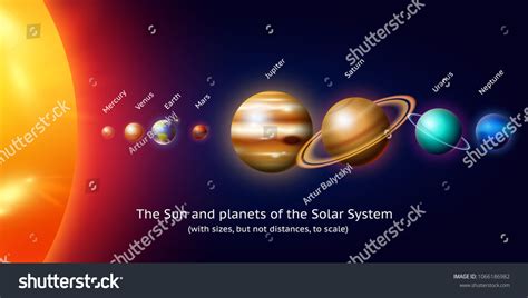 Planets Solar System Moon Sun Mercury Stock Vector Royalty Free