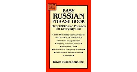 Easy Russian Phrase Book Over 690 Basic Phrases For Everyday Use By