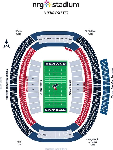 Nrg Stadium Seating Chart With Rows And Seat Numbers
