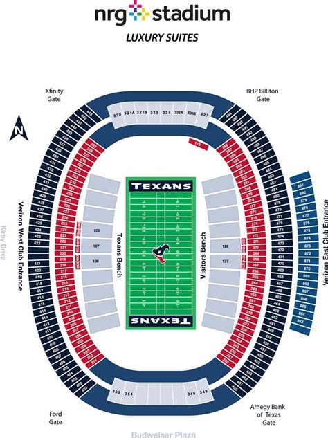 NRG Stadium Seating Map