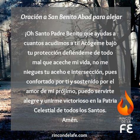 Oración A San Benito Abad Para Alejar Oración San Benito