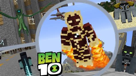 Minecraft Ben 10 Mod Fisk Superheroes Heropacks Youtube