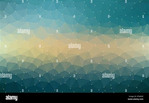 Abstract Colorful Low Poly Vector Background With Warm Gradient