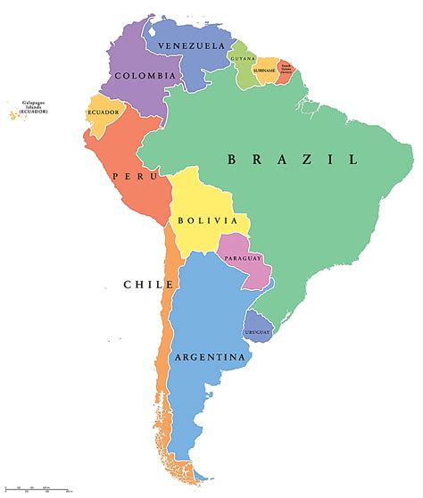 How Many Countries Are There In South America South America Map South American Maps North