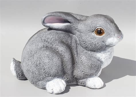 Rabbit Statue Outdoor Bunny Sculpture Pet Memorial Hare Etsy