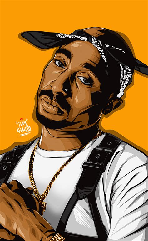 Tupac Shakur On Behance Hip Hop Artwork Tupac Art Rapper Art