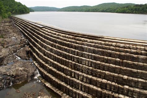 New Croton Dam And Reservoir At The Croton Gorge Park Ny Stock Image