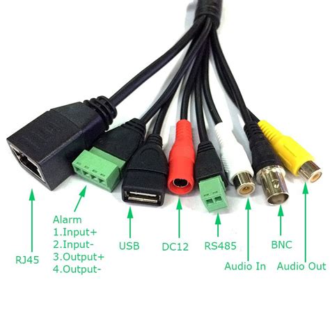 Cctv Network Cable Full Functions Rj Bnc Dc Usb Audio Input Audio