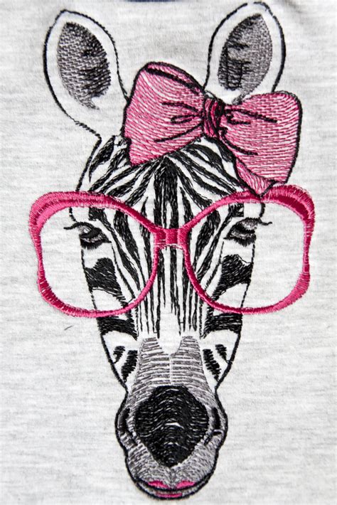 Embroidered Zebra free design - Showcase with free embroidery designs ...