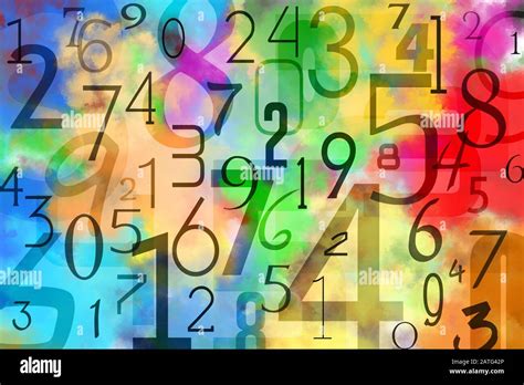 Colorful Abstract Numbers Background Stock Photo Alamy