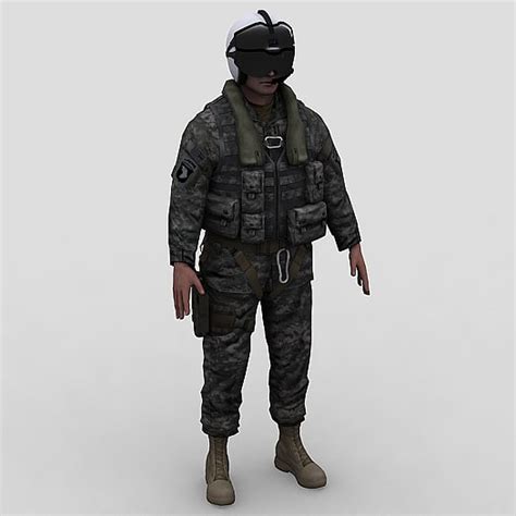 3d Army Helicopter Pilot Model
