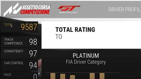 How The Driver Ratings In Assetto Corsa Competizione Work 2022