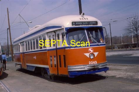 Philadelphia Ptcsepta Original Color Trolley Slide Ex Toronto Ttc Pcc