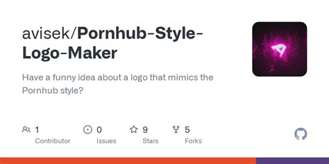 GitHub Avisek Pornhub Style Logo Maker Have A Funny Idea About A Logo That Mimics The Pornhub