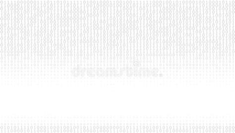 Minimal Binary Code Background By 0 And 1 Digitally Vector Pattern