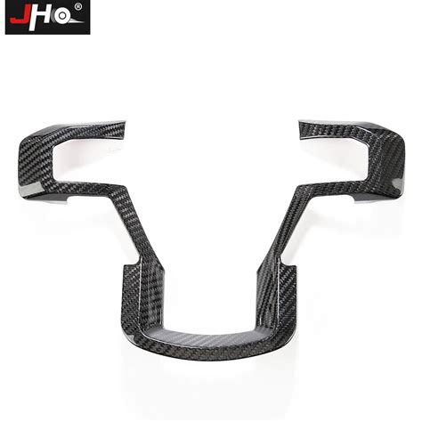 Jho Real Carbon Steering Wheel Overlay Cover Trim Bezel For Ford F150