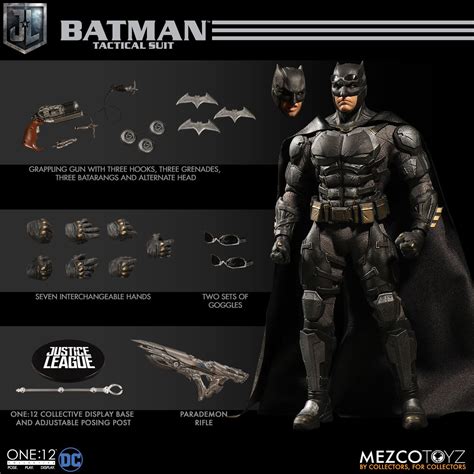 Dc jlu justice league unlimited batman black suit the joker 4.75 loose action figure set figurine toy doll. Justice League Tactical Suit Batman One:12 Collective ...