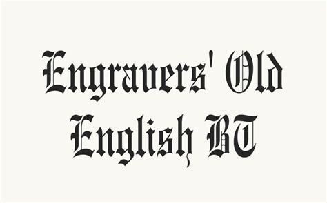 Engravers Old English Mt Font Old English Font Old English Letters My
