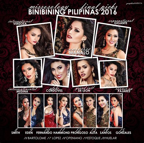 Bb Pilipinas 2016 Final Hot Picks Missosology
