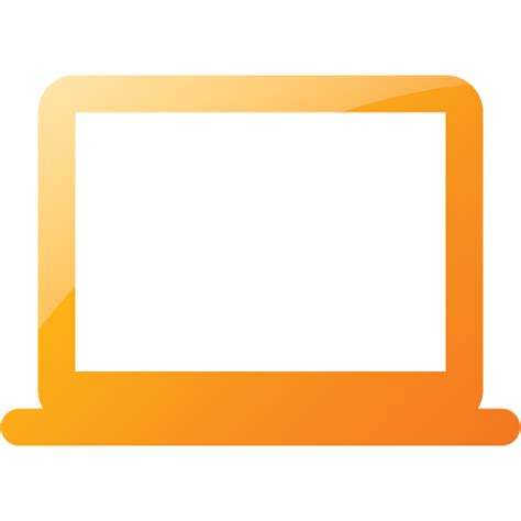 Web 2 Orange Laptop 3 Icon Free Web 2 Orange Laptop Icons Web 2