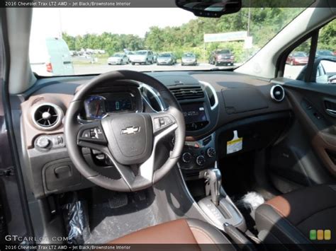 Jet Blackbrownstone 2016 Chevrolet Trax Interiors