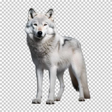 Premium Psd Full Body Wolf Isolated On Transparent Background