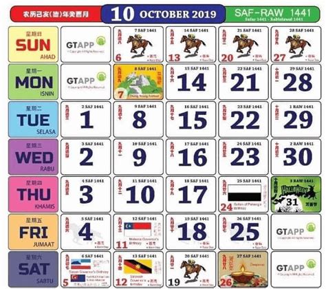 Cuti pertengahan penggal 1 : Kalendar Cuti Sekolah & Cuti Umum 2019: Takwim ...