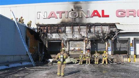 Firefighter Injured In 2 Alarm Warehouse Blaze Cbc News