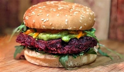 Hamburguesa Vegana De Remolacha Latin News Espect Culos Moda