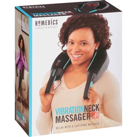Homedics Comfort Foam Vibration Neck Massager With Heat Nmsq 216h 2 Two Speed Walmart