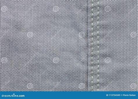 Closeup Of Grey Denim Fabric Denim Texture Background Stock Image