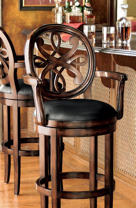 Flash furniture walnut bentwood adjustable height bar stool with curved black vinyl seat and back. Kristina Swivel Bar Stool.* The ultimate bar stool needs ...