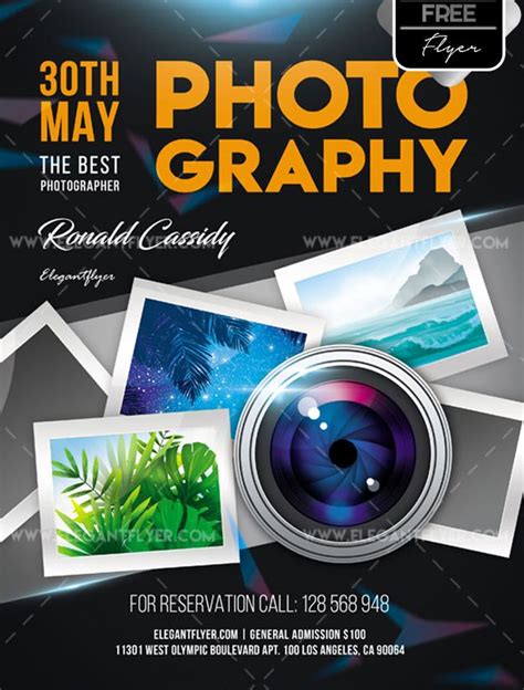 Photography Free Flyer PSD Template Free PSD Templates