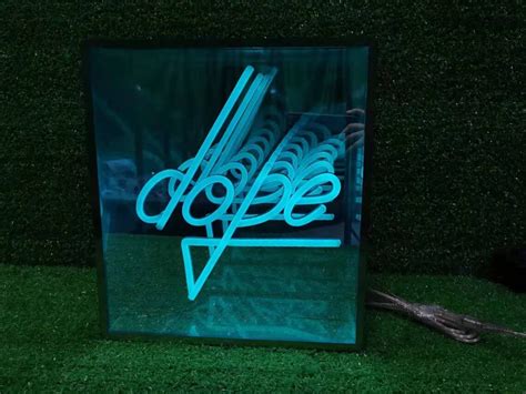 Dope Neon Sign Neon Table Décor Mirror Effect Neon Infinity Etsy