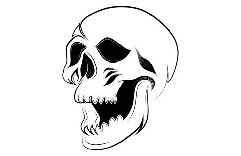Tattoo Tribal Skull Vector Art Graphic By Etinurhayati0586 · Creative