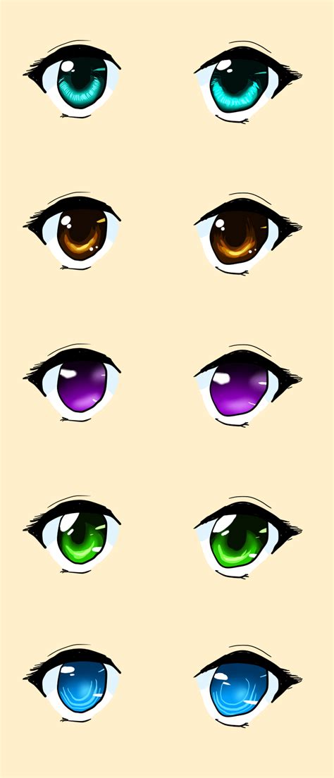 5 Ways To Color Anime Eyes By Sisleyloveskiro On Deviantart